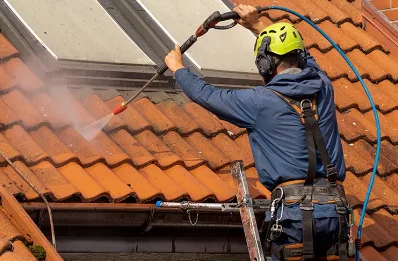 Démoussage et hydrofuge de toiture à Camburat